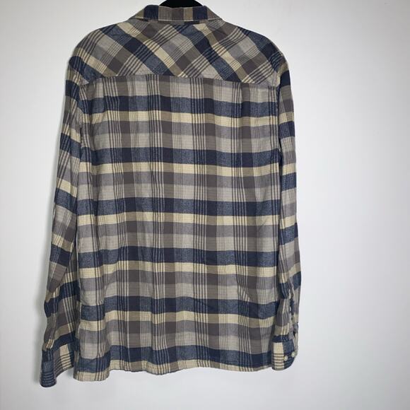 Toad Co Flannel Plaid Shirt Mens Large Long Sleeve Button Up 100% Organic Cotton - Picture 6 of 7